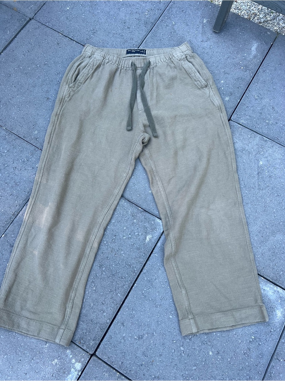 Abercrombie & Fitch Men's Drawstring Sweatpants in Light Khaki